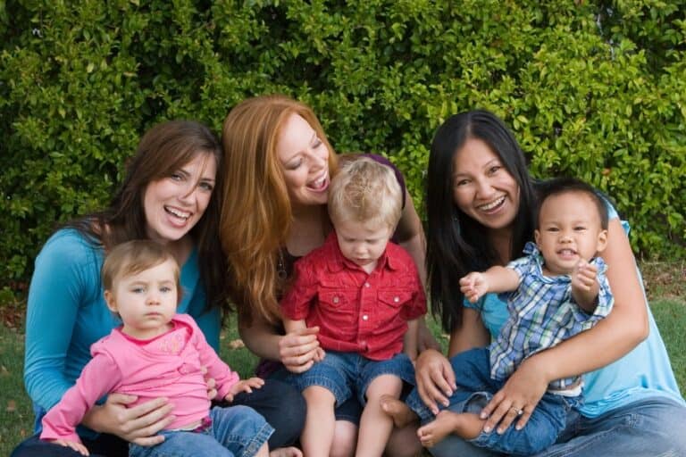 Healthy Moms Playing with Their Kids